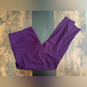 Danskin Purple Women's Leggings with reflective design XL